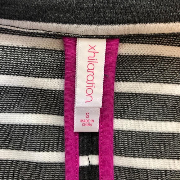 Xhilaration Black & White Striped Knit Blazer - Picture 7 of 13